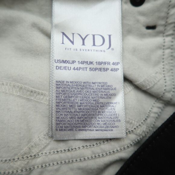 Not Your Daughters Jeans NYDJ Women's 14P Black Mid-Rise Ami Skinny 27" Inseam - Picture 15 of 16